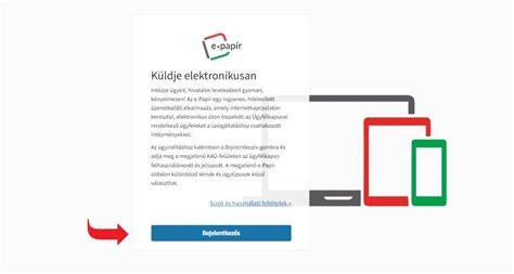 e-Papír levélküldés lépései