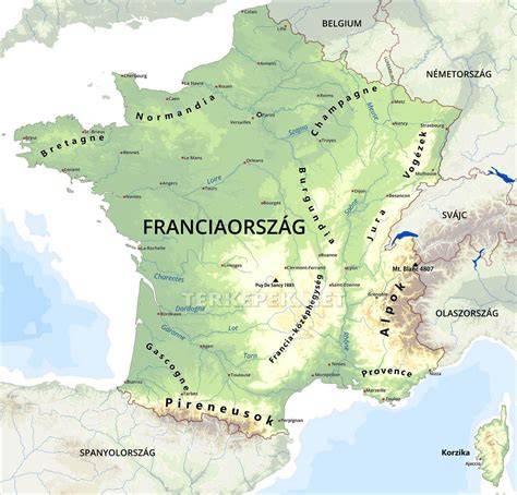 Franciaország térképe 1360-ban