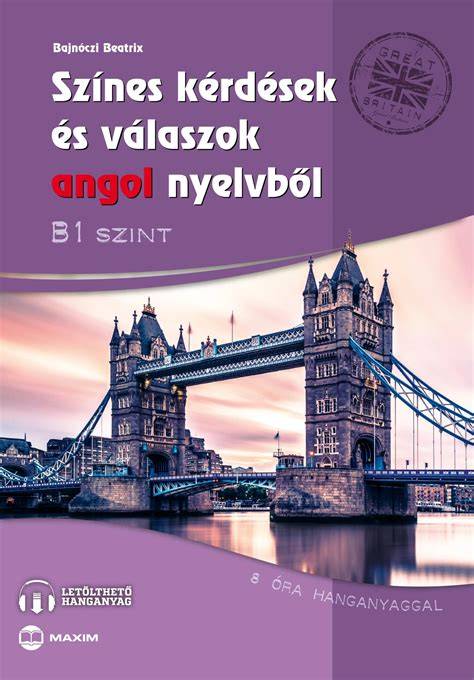 Színes angol nyelvtanulókönyv képekkel