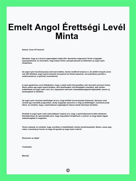 Emelt angol érettségi vizsgafelépítése