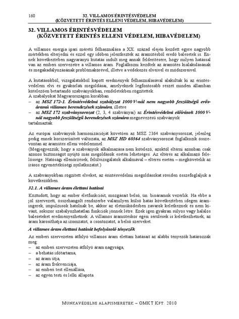 villamos érintésvédelem működési séma