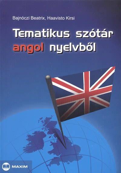 Tematikus képes angol szótár oldalai