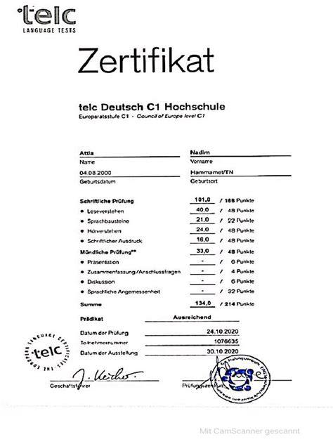 telc Deutsch C1 vizsga felépítése