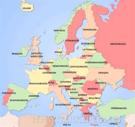 Angol nyelvű orvosképzés Európa térképe