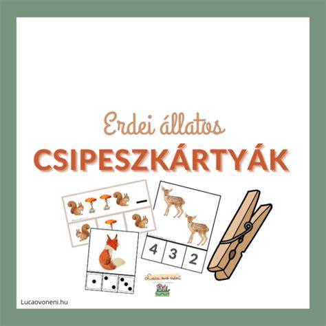 óvodások erdei szókincsfejlesztő játékai