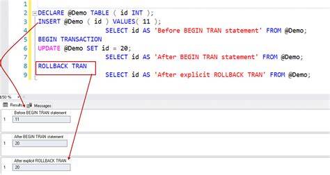 SQL tranzakció folyamatábra COMMIT ROLLBACK