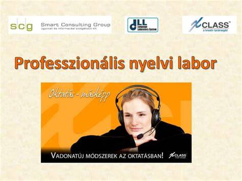 Modern nyelvi labor diákokkal