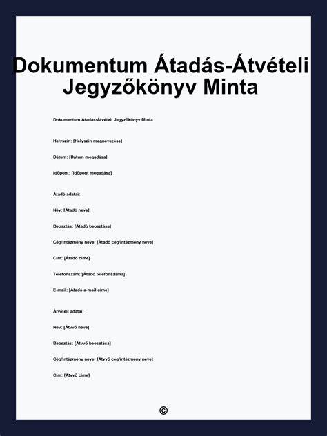 Felolvasólap közbeszerzési dokumentum minta