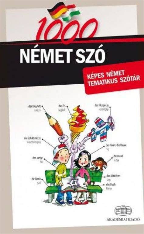 Gyermek képes német szótanuló könyv
