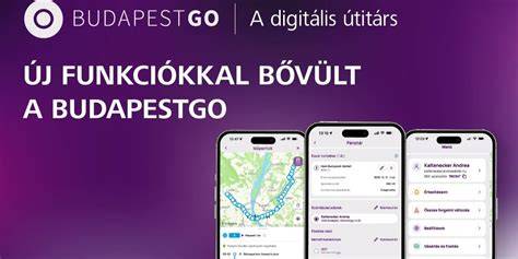 BudapestGO angol útvonaltervező felülete