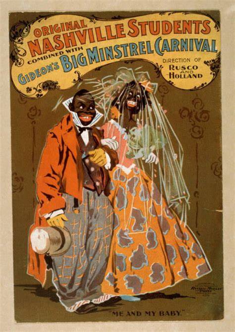Blackface minstrel show történelmi plakát