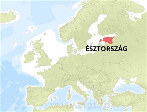 Észtország térképe és az eesti keel