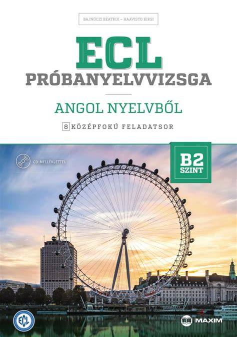 ECL angol B2 próbanyelvvizsga könyv borító