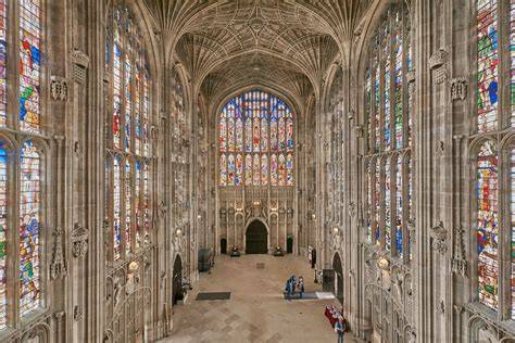 King’s College Chapel alaprajza és metszete
