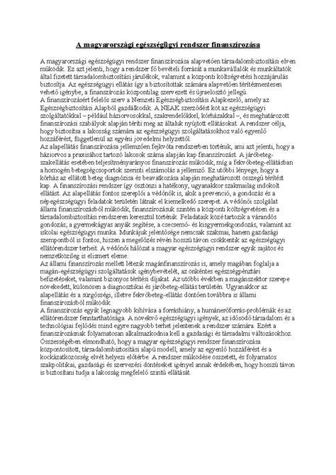 Angol és magyar egészségügyi rendszer összehasonlítása