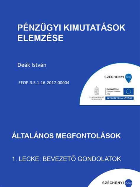IFRS pénzügyi kimutatások elemzése