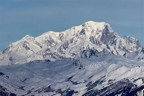 Kerékpár és Mont Blanc panoráma