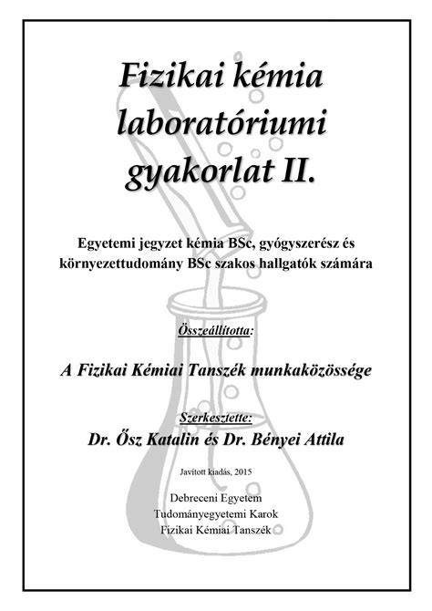gyógyszerészeti laboratóriumi gyakorlat