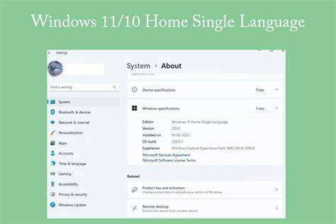 Windows 10 Home és Single Language összehasonlító táblázat