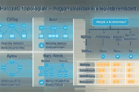 informatikai hálózati topológiák diagramja