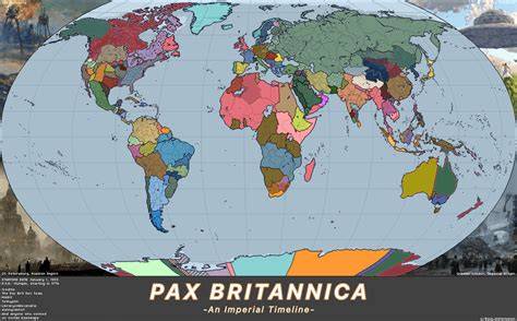 Pax Britannica brit gyarmati térkép