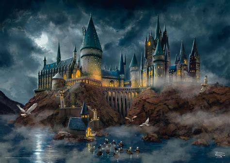 Harry Potter Roxfort kastély illusztráció
