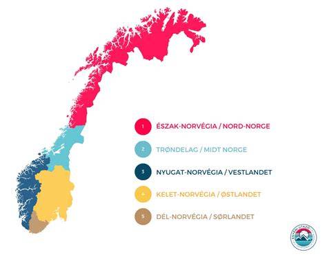 Norvég nyelv bokmål nynorsk térkép
