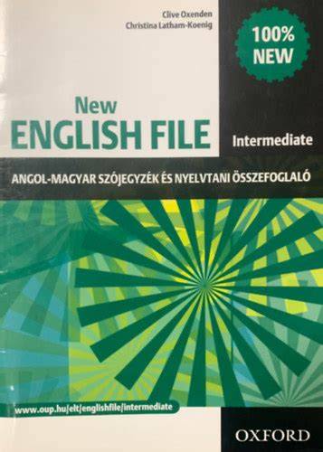 Angol-magyar szójegyzék és nyelvtani könyv