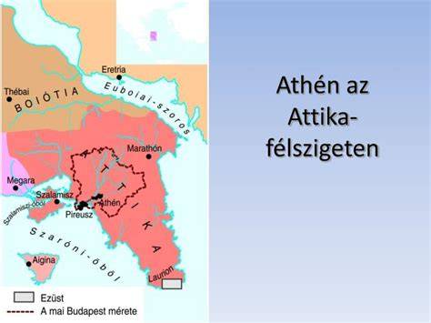 Attika térképe és Athén elhelyezkedése
