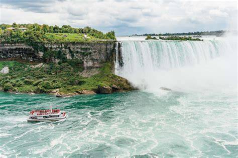 Niagara-vízesés térképe és három része