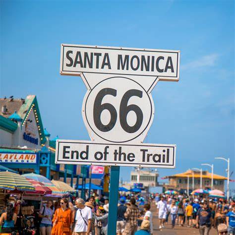 Route 66 térkép Chicago Santa Monica