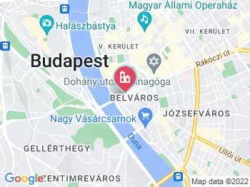 Budapest látnivalói térképen