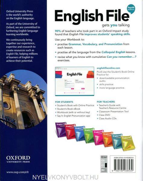 English File Workbook tananyagoldalak és gyakorlatok