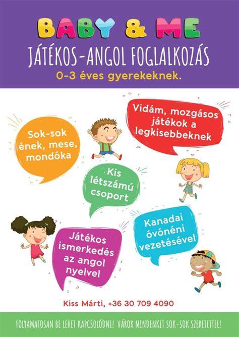 Játékos angol foglalkozás gyermekeknek