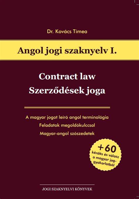 jogi angol terminológia szerződésmintán