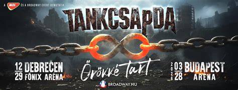 Tankcsapda koncert Debrecen színpad