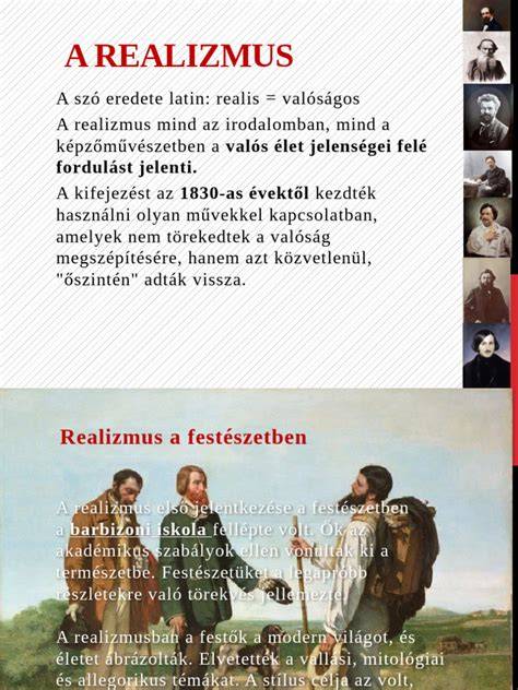 realizmus művészettörténeti korszakai