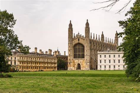 Cambridge egyetemi város panorámája