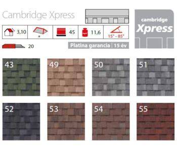 IKO Cambridge Xpress térhatású tetőzsindely