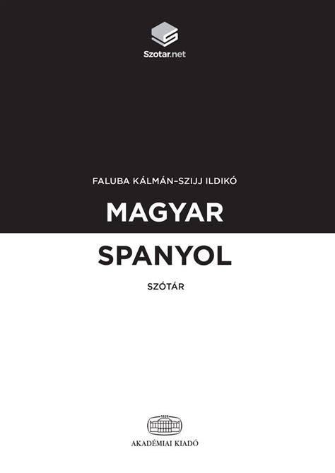 Spanyol egynyelvű szótár digitális felülete