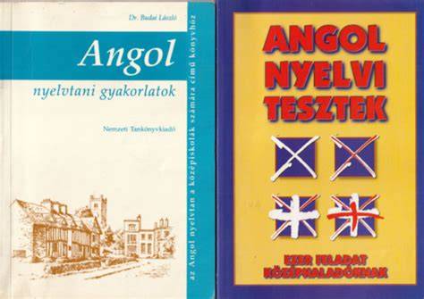 Angol nyelvtani könyv és jegyzet