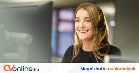 angol ügyfélszolgálati munkatárs headsettel