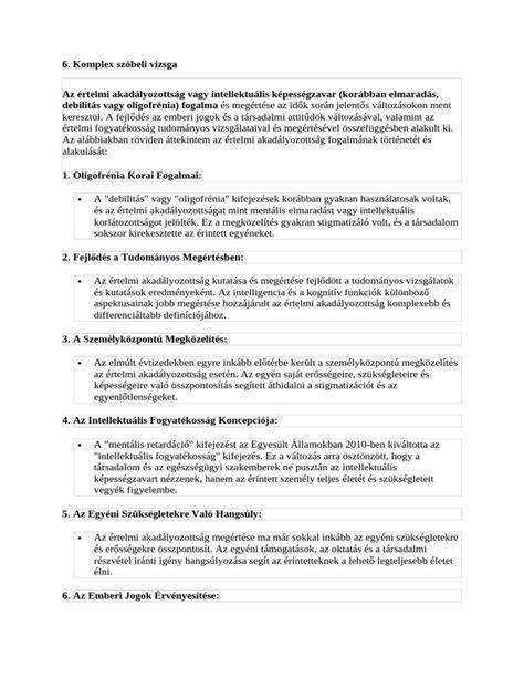 középfokú szóbeli vizsga feladatfelépítése