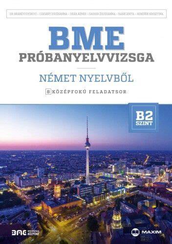 BME német B2 vizsgafeladatok könyv és CD