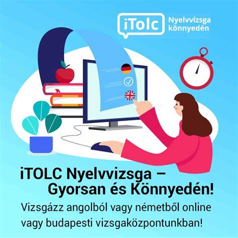 iTOLC online nyelvvizsga számítógépes felület
