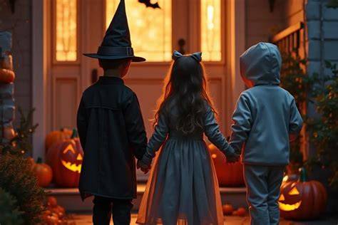 Gyerekek almahalászata Halloween-partin