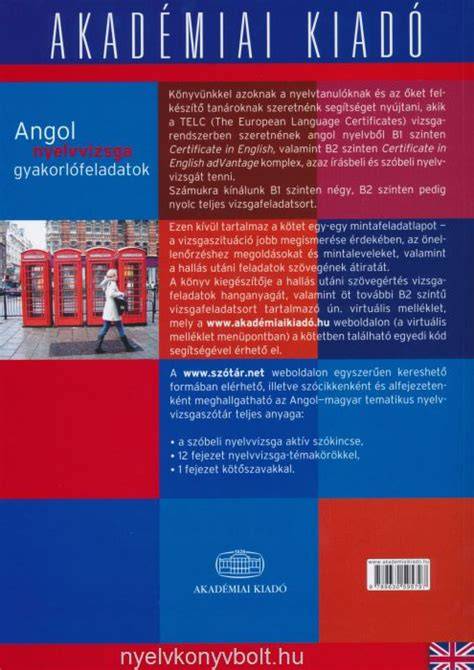 Angol nyelvvizsga szóbeli felkészülés könyvvel
