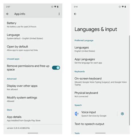 Android alkalmazás nyelvi beállítások